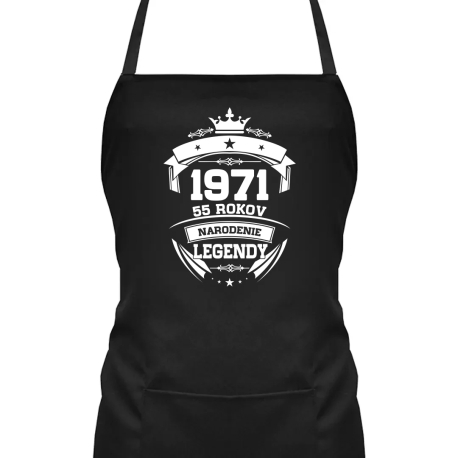 1971 Narodenie legendy 55 rokov - zástera s potlačou