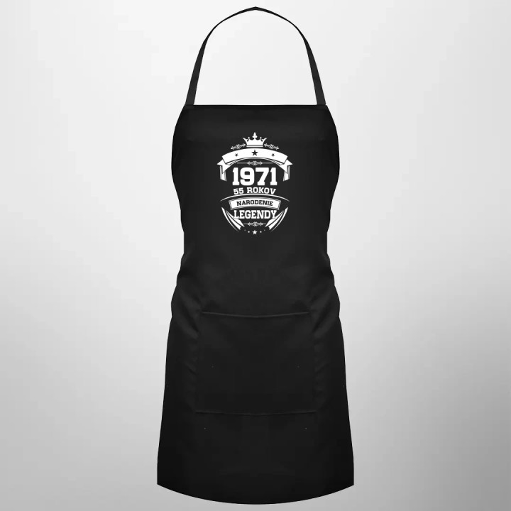 1971 Narodenie legendy 55 rokov - zástera s potlačou