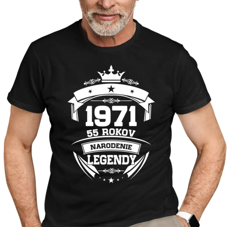 1971 Narodenie legendy 55 rokov - pánske tričko s potlačou