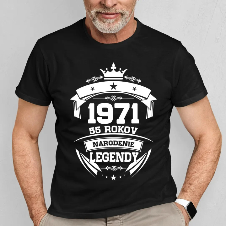 1971 Narodenie legendy 55 rokov - pánske tričko s potlačou