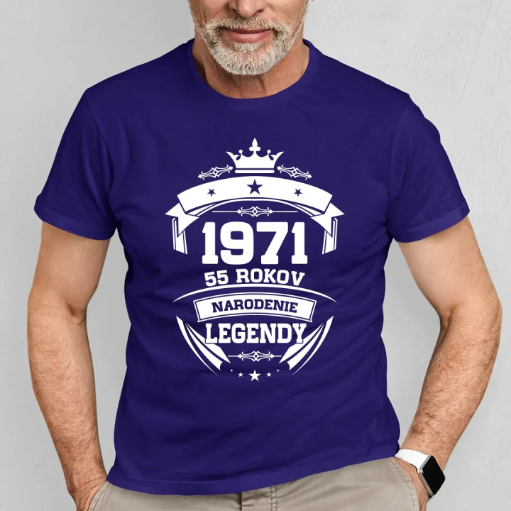 1971 Narodenie legendy 55 rokov - pánske tričko s potlačou