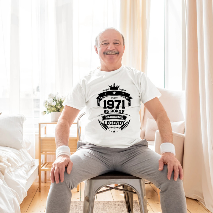 1971 Narodenie legendy 55 rokov - pánske tričko s potlačou