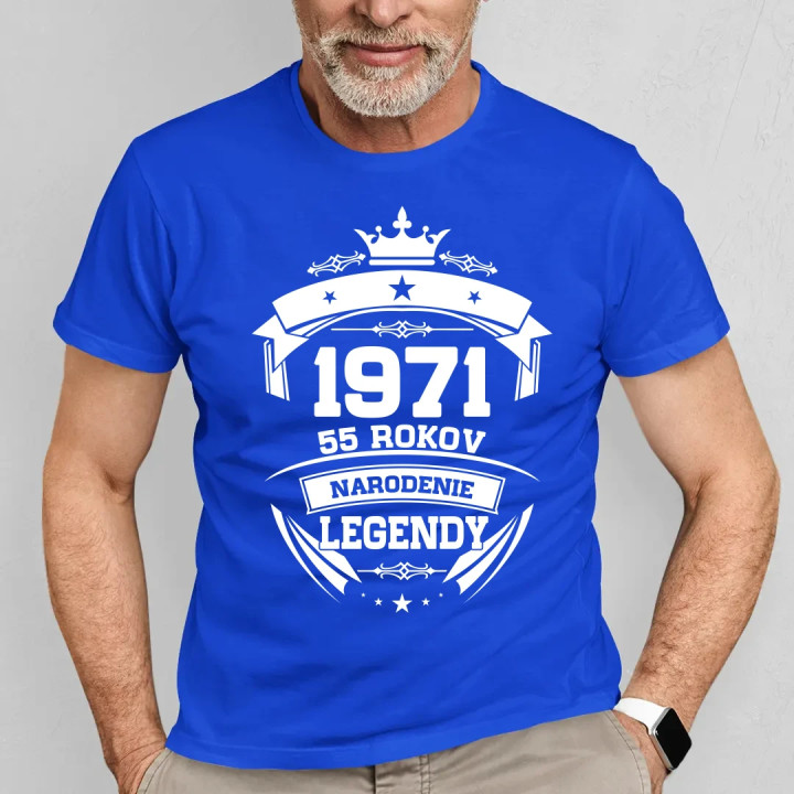 1971 Narodenie legendy 55 rokov - pánske tričko s potlačou