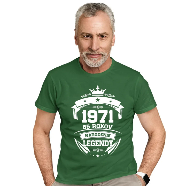 1971 Narodenie legendy 55 rokov - pánske tričko s potlačou