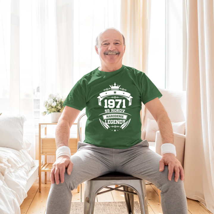 1971 Narodenie legendy 55 rokov - pánske tričko s potlačou