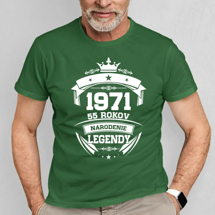 1971 Narodenie legendy 55 rokov - pánske tričko s potlačou