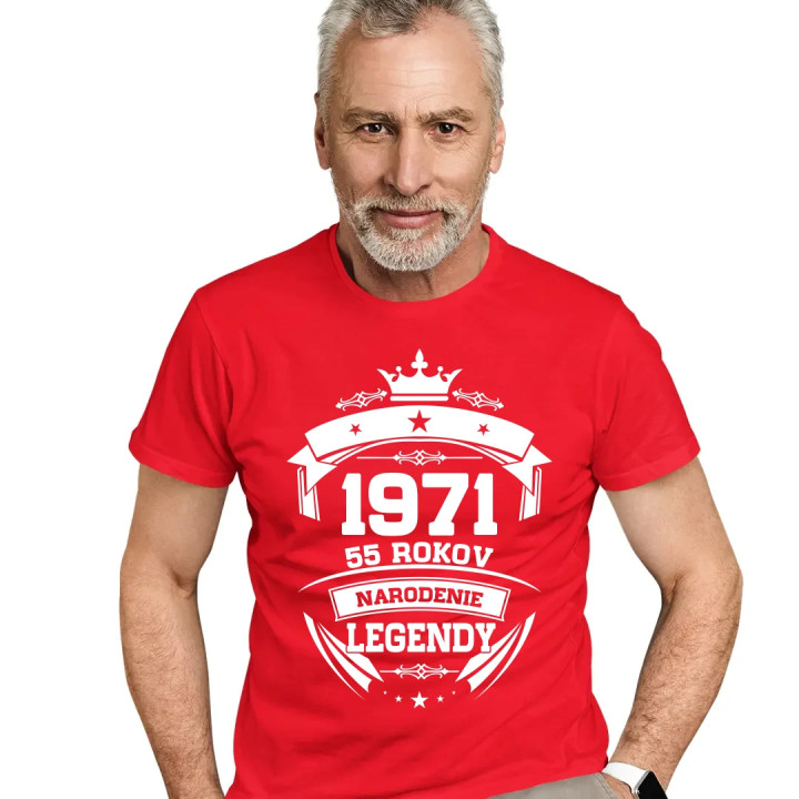 1971 Narodenie legendy 55 rokov - pánske tričko s potlačou