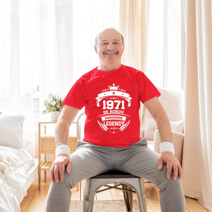 1971 Narodenie legendy 55 rokov - pánske tričko s potlačou