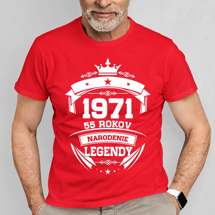 1971 Narodenie legendy 55 rokov - pánske tričko s potlačou