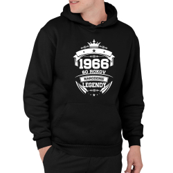 1966 Narodenie legendy 60 rokov  - pánska mikina s potlačou