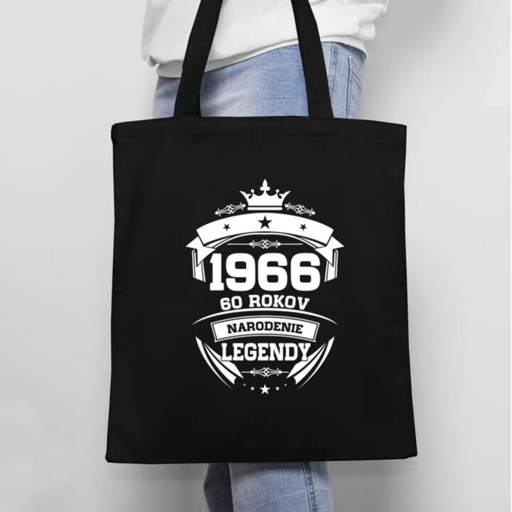 1966 Narodenie legendy 60 rokov - taška s potlačou