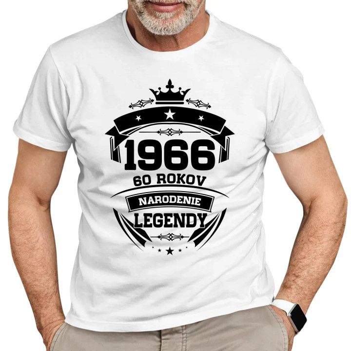 1966 Narodenie legendy 60 rokov - pánske tričko s potlačou