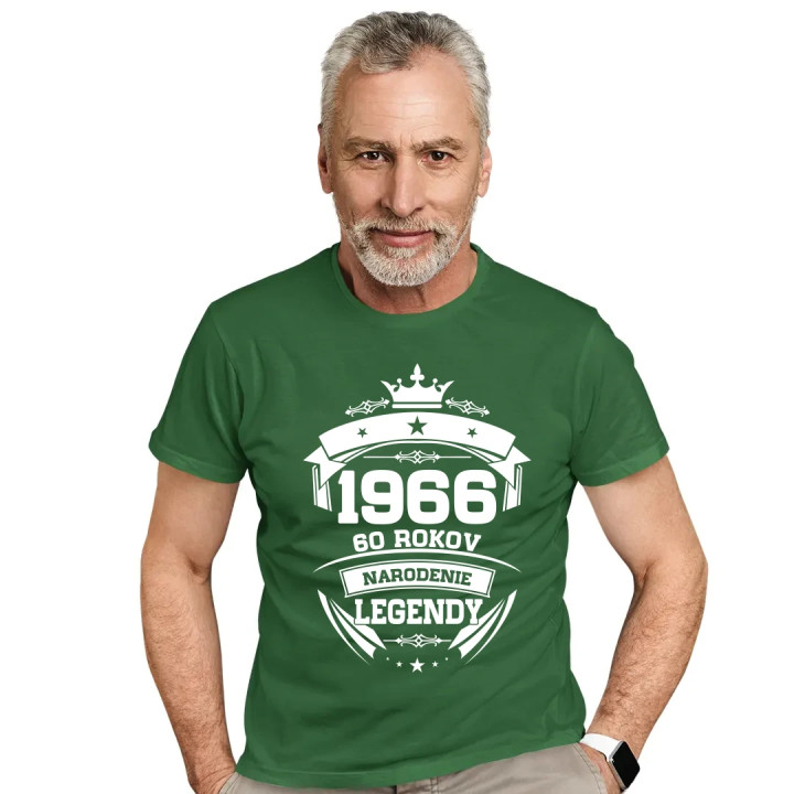 1966 Narodenie legendy 60 rokov - pánske tričko s potlačou