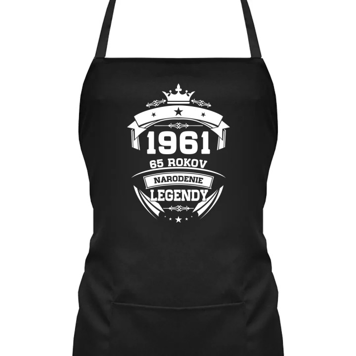 1961 Narodenie legendy 65 rokov - zástera s potlačou