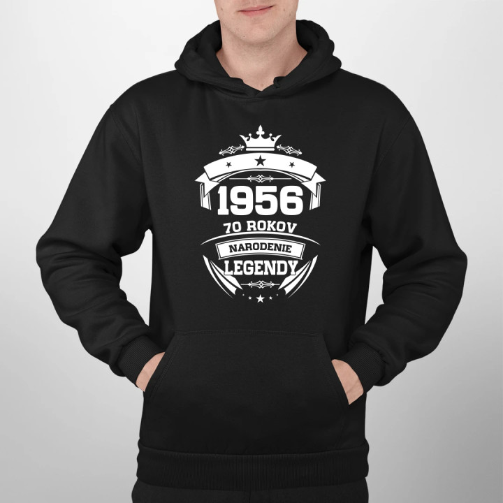 1956 Narodenie legendy 70 rokov  - pánska mikina s potlačou