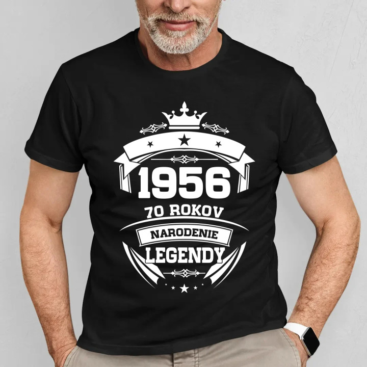 1956 Narodenie legendy 70 rokov - pánske tričko s potlačou