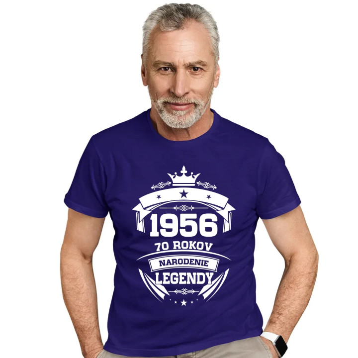 1956 Narodenie legendy 70 rokov - pánske tričko s potlačou