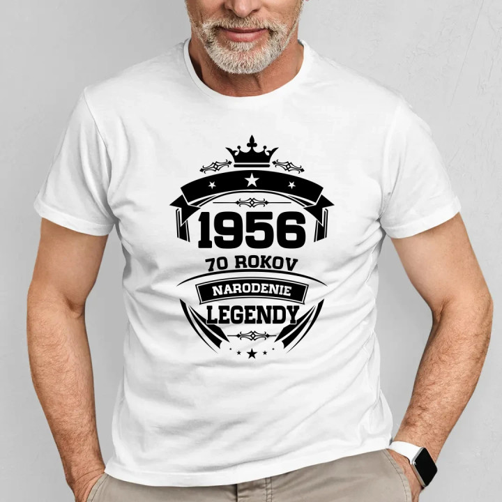 1956 Narodenie legendy 70 rokov - pánske tričko s potlačou