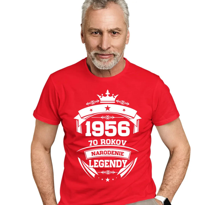 1956 Narodenie legendy 70 rokov - pánske tričko s potlačou