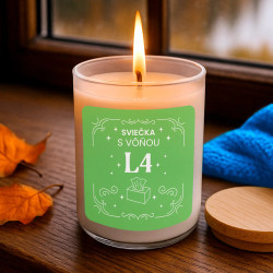Sviečka s vôňou L4 - vonná svieca s potlačou