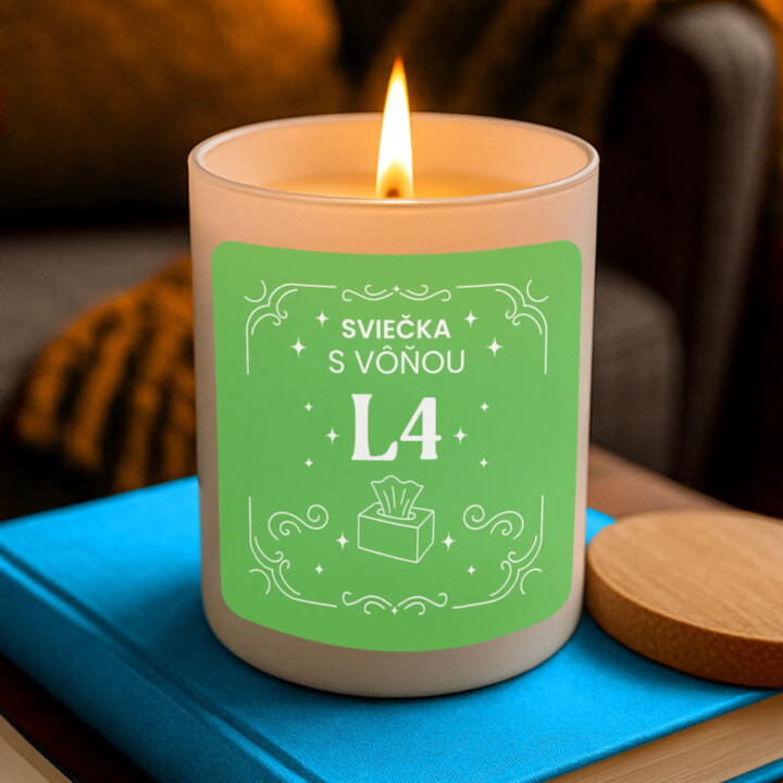 Sviečka s vôňou L4 - vonná svieca s potlačou