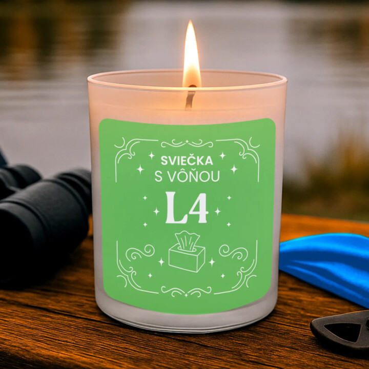 Sviečka s vôňou L4 - vonná svieca s potlačou