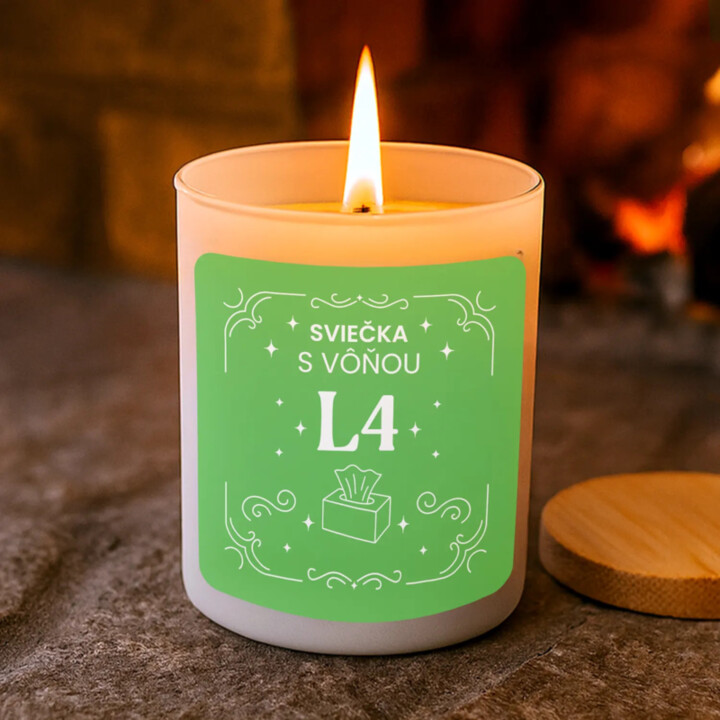 Sviečka s vôňou L4 - vonná svieca s potlačou
