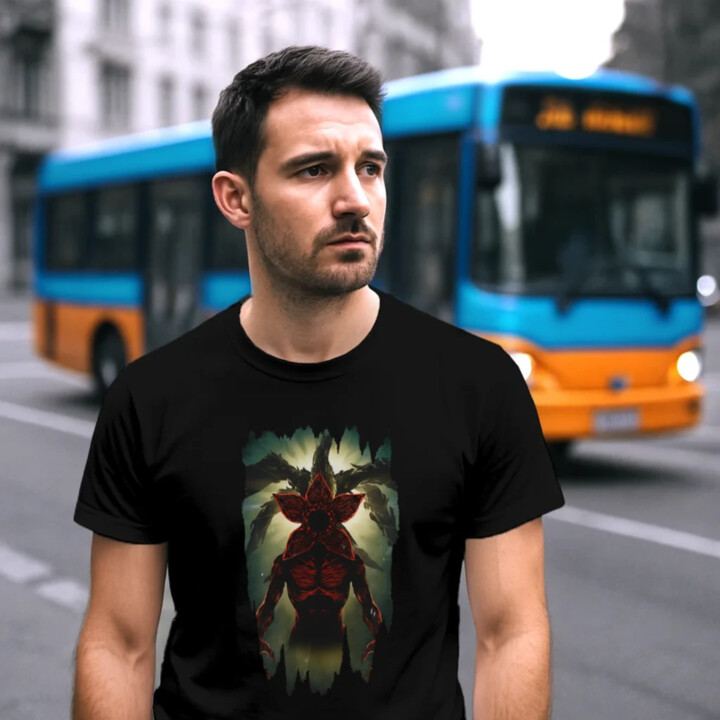 Demogorgon pre fanúšikov seriálu Stranger Things - pánske tričko s potlačou