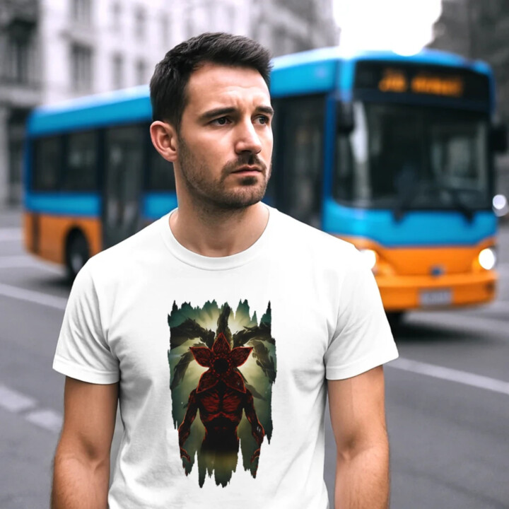Demogorgon pre fanúšikov seriálu Stranger Things - pánske tričko s potlačou