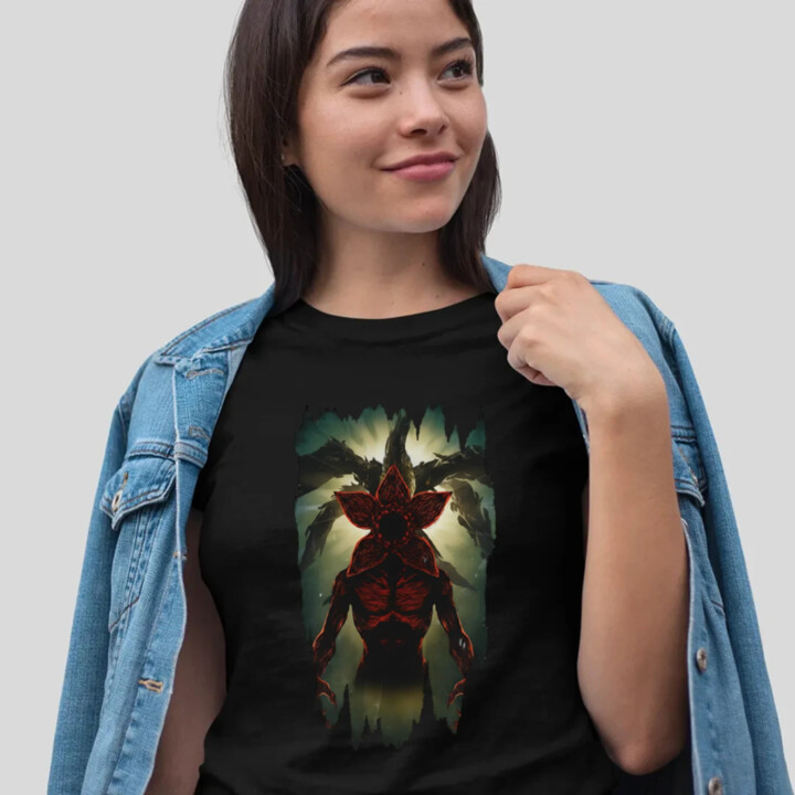 Demogorgon pre fanúšikov seriálu Stranger Things - dámske tričko s potlačou