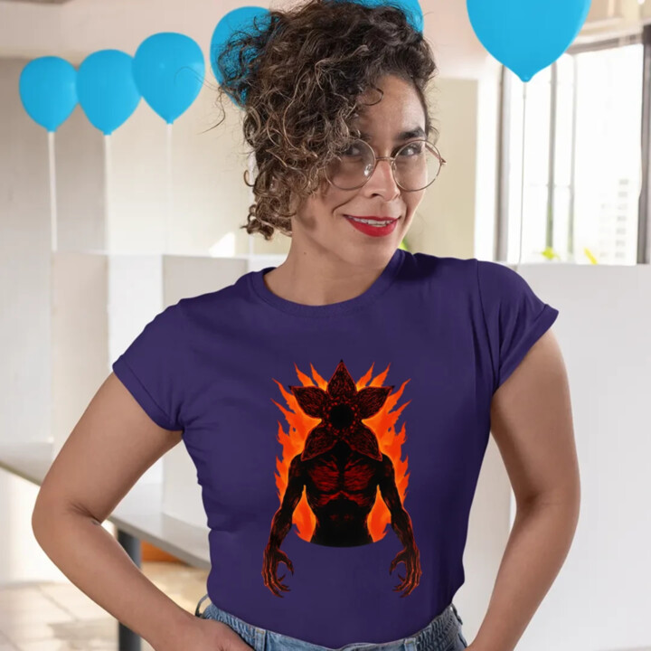 Demogorgon v2 pre fanúšikov seriálu Stranger Things - dámske tričko s potlačou