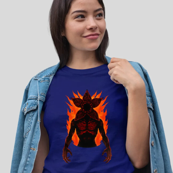 Demogorgon v2 pre fanúšikov seriálu Stranger Things - dámske tričko s potlačou