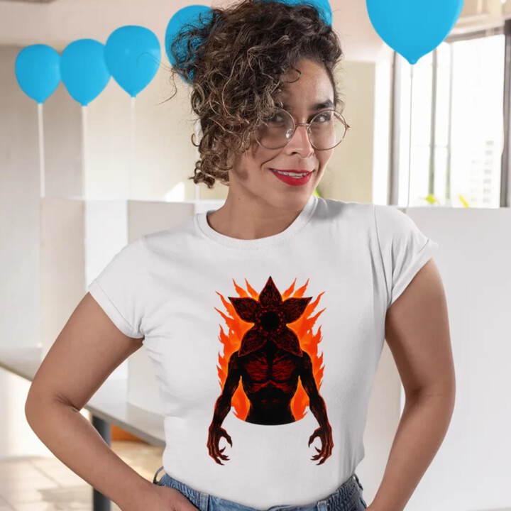Demogorgon v2 pre fanúšikov seriálu Stranger Things - dámske tričko s potlačou