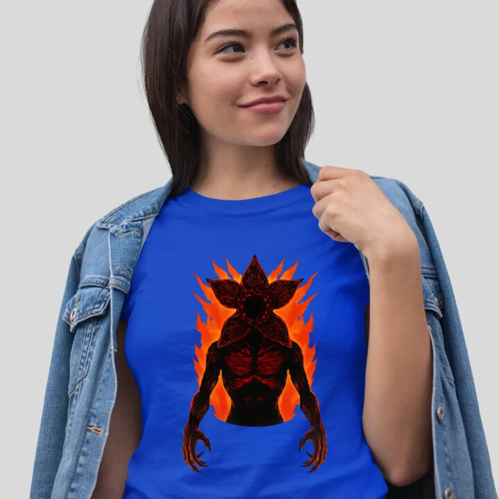Demogorgon v2 pre fanúšikov seriálu Stranger Things - dámske tričko s potlačou