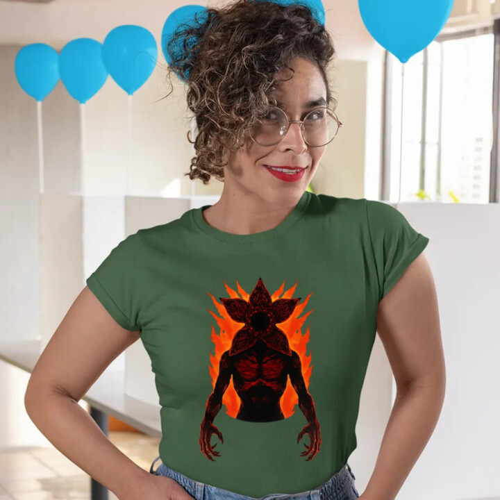 Demogorgon v2 pre fanúšikov seriálu Stranger Things - dámske tričko s potlačou