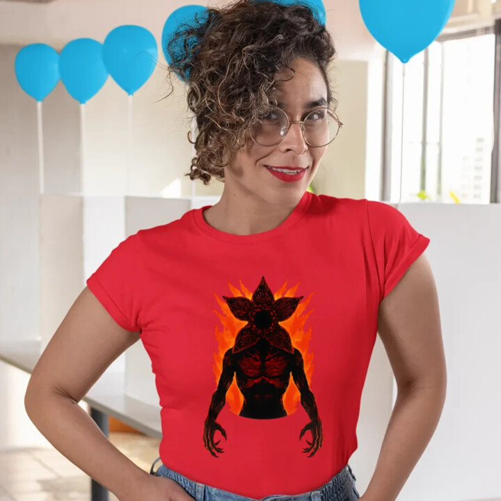 Demogorgon v2 pre fanúšikov seriálu Stranger Things - dámske tričko s potlačou