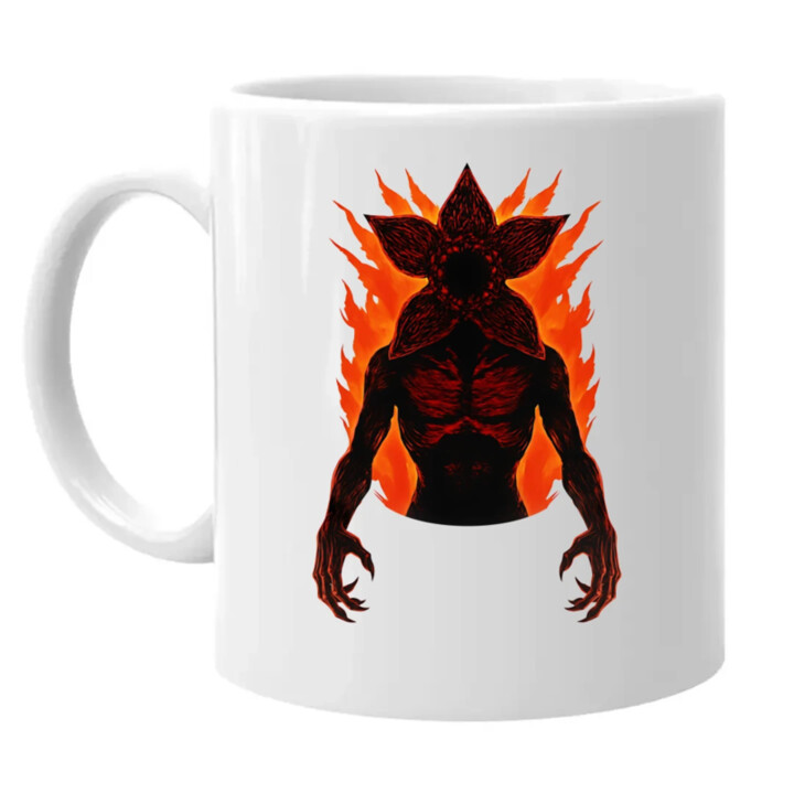 Demogorgon v2 pre fanúšikov seriálu Stranger Things - keramický hrnček s potlačou