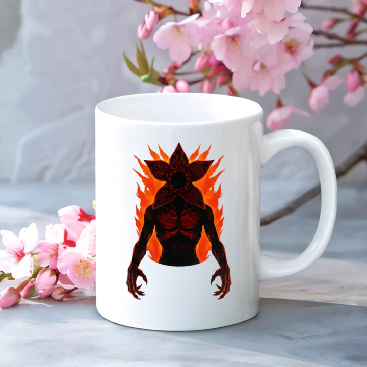 Demogorgon v2 pre fanúšikov seriálu Stranger Things - keramický hrnček s potlačou