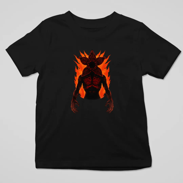 Demogorgon v2 pre fanúšikov seriálu Stranger Things - detské tričko s potlačou