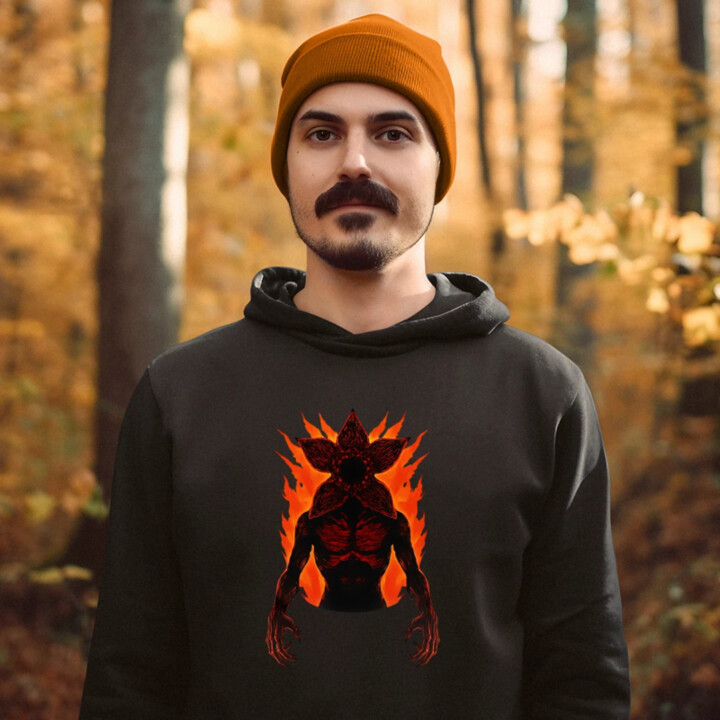 Demogorgon v2 pre fanúšikov seriálu Stranger Things  - pánska mikina s potlačou