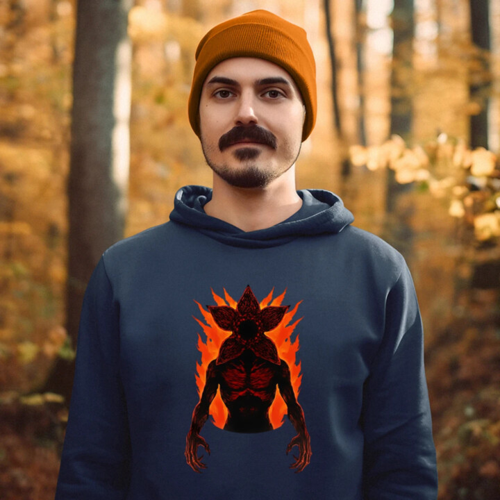 Demogorgon v2 pre fanúšikov seriálu Stranger Things  - pánska mikina s potlačou