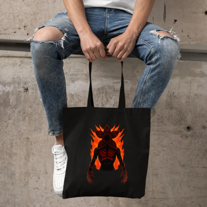 Demogorgon v2 pre fanúšikov seriálu Stranger Things - taška s potlačou