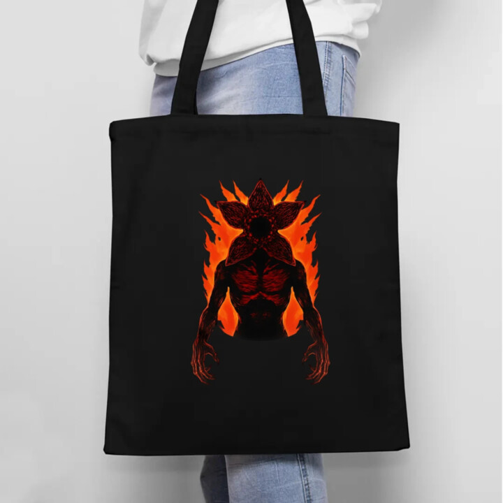 Demogorgon v2 pre fanúšikov seriálu Stranger Things - taška s potlačou
