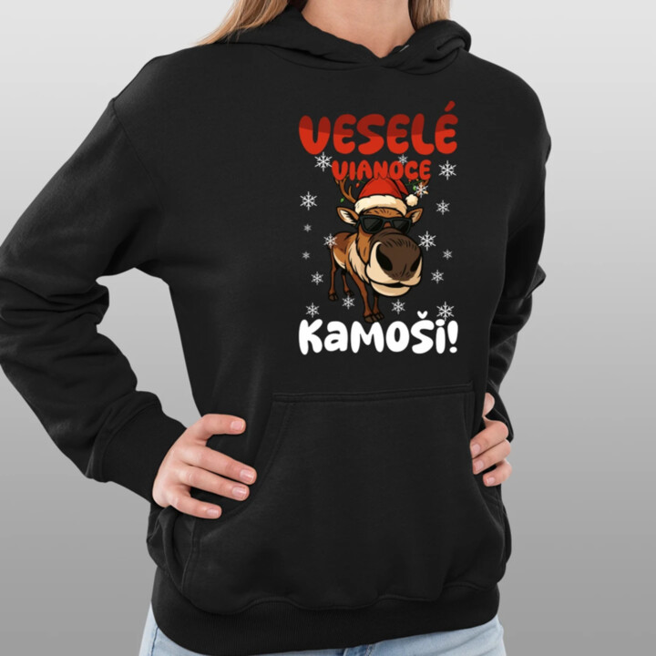 Veselé Vianoce, kamoši!  - dámska mikina s potlačou