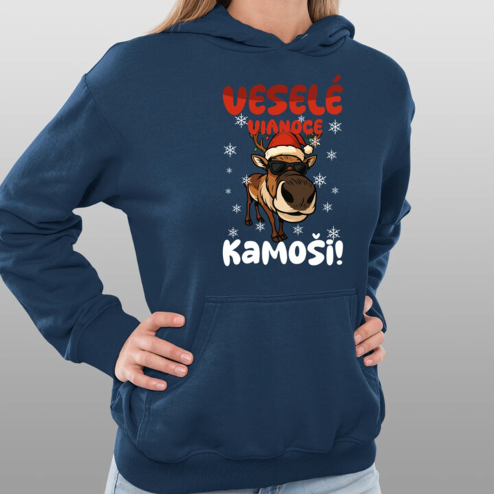 Veselé Vianoce, kamoši!  - dámska mikina s potlačou