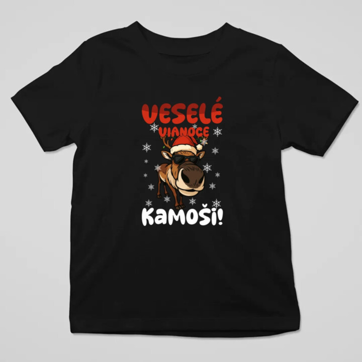 Veselé Vianoce, kamoši! - detské tričko s potlačou