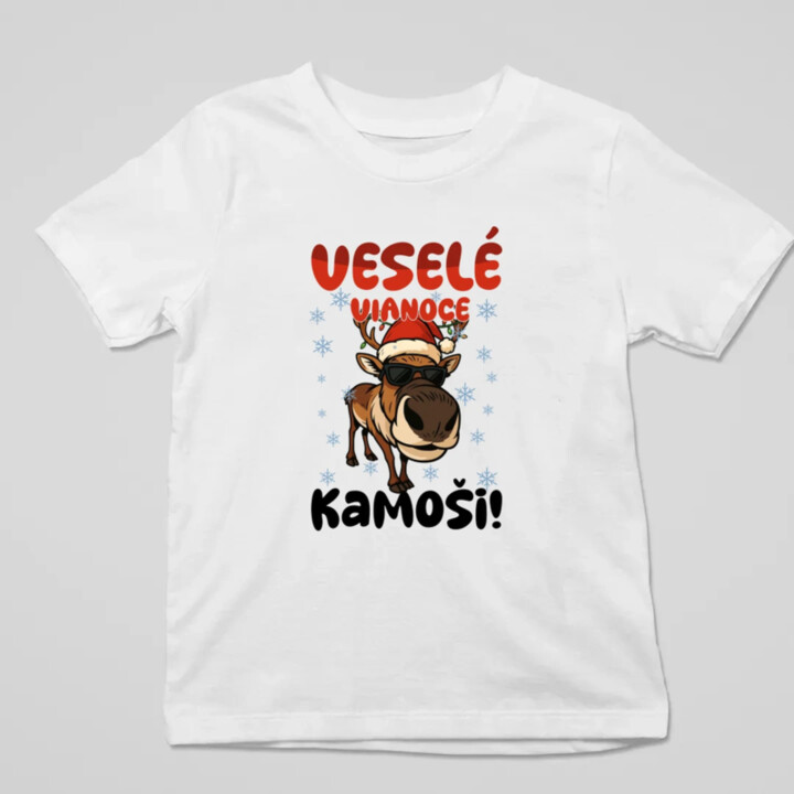 Veselé Vianoce, kamoši! - detské tričko s potlačou