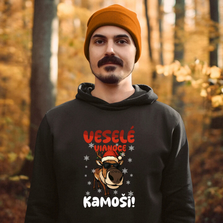 Veselé Vianoce, kamoši!  - pánska mikina s potlačou