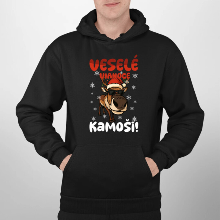 Veselé Vianoce, kamoši!  - pánska mikina s potlačou