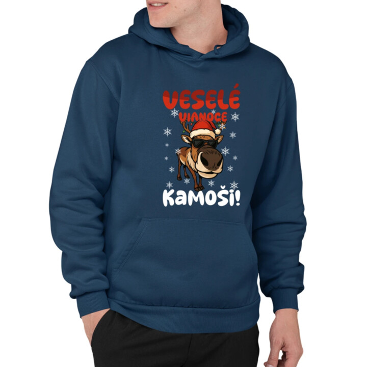 Veselé Vianoce, kamoši!  - pánska mikina s potlačou